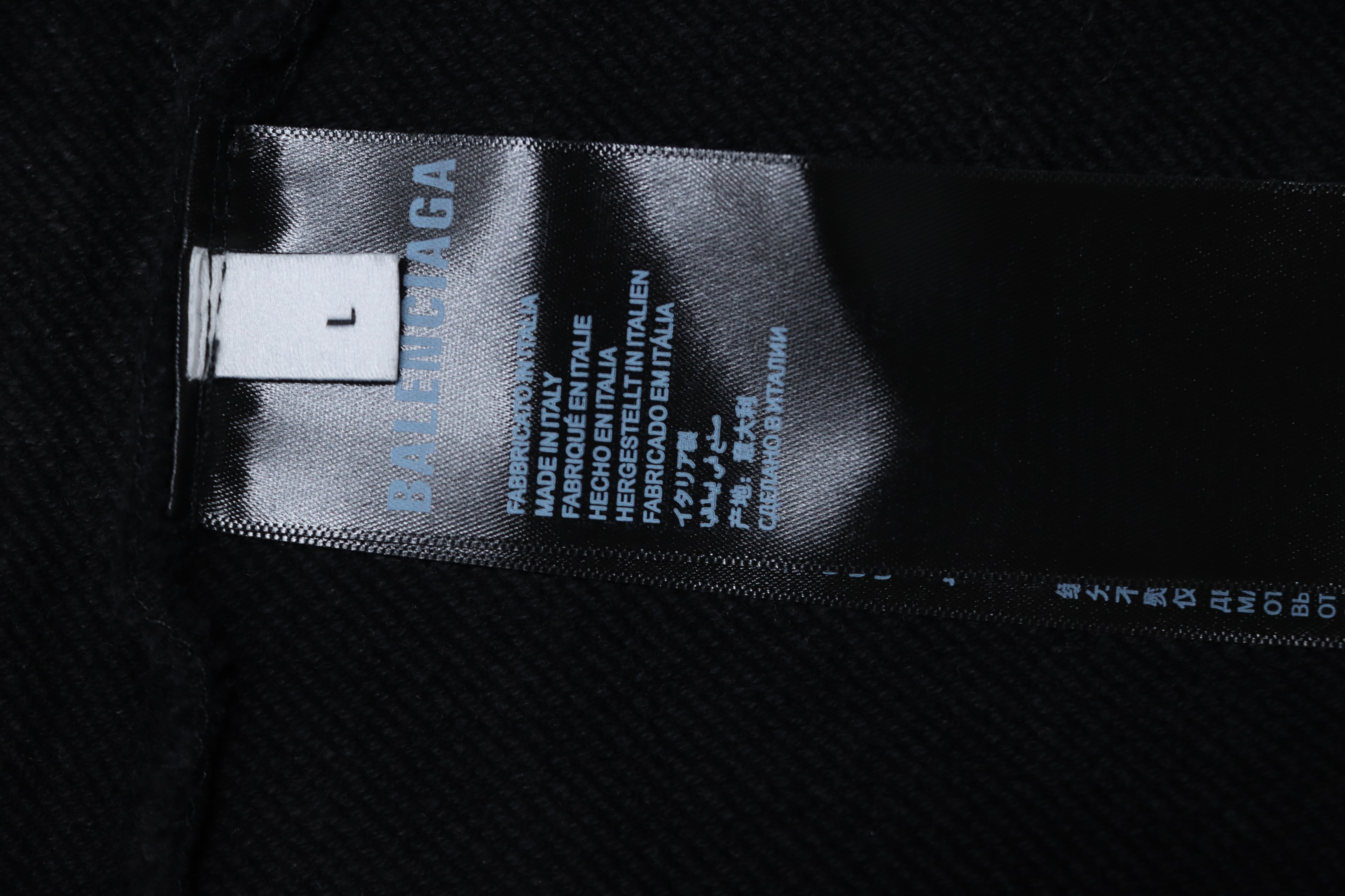 Balenciaga Washed Hand-Painted Lettering Crew Neck Sweatshirt