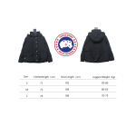 Canada Goose Solid Color Zip-Up Down Jacket with Sleeve Badge