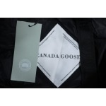 Canada Goose Solid Color Zip-Up Down Jacket with Sleeve Badge