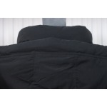 Canada Goose Solid Color Zip-Up Down Jacket with Sleeve Badge