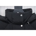 Canada Goose Solid Color Zip-Up Down Jacket with Sleeve Badge