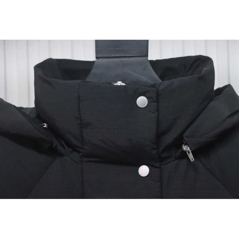 Canada Goose Solid Color Zip-Up Down Jacket with Sleeve Badge