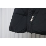 Canada Goose Solid Color Zip-Up Down Jacket with Sleeve Badge