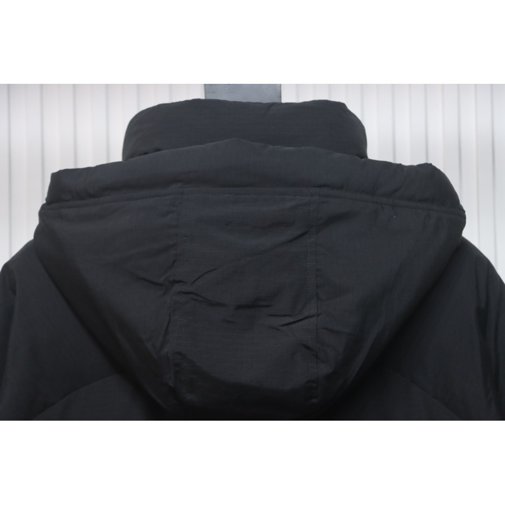 Canada Goose Solid Color Zip-Up Down Jacket with Sleeve Badge