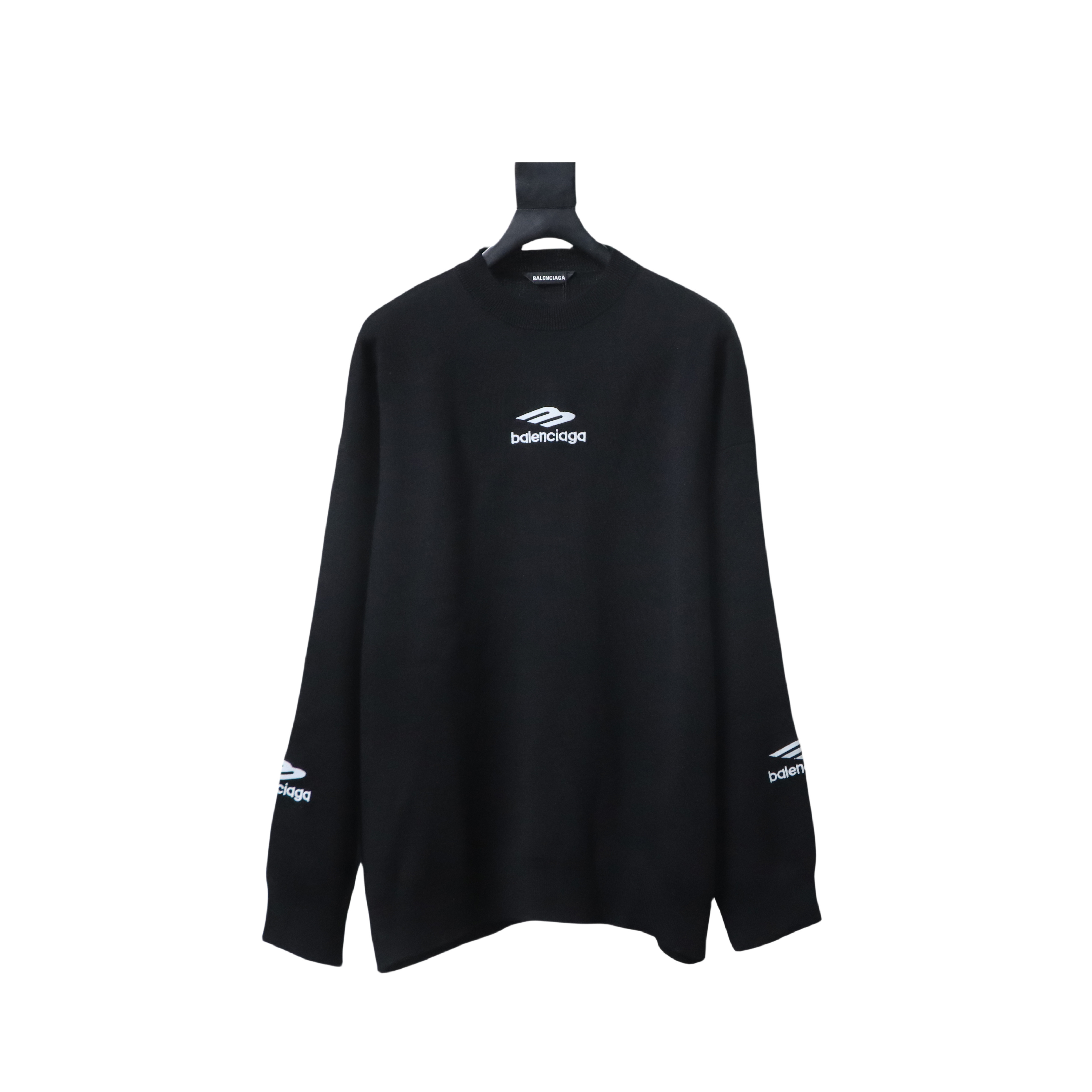 BALENCIAGA 24Fw 3B Embroidered Ski Crew Neck Sweater