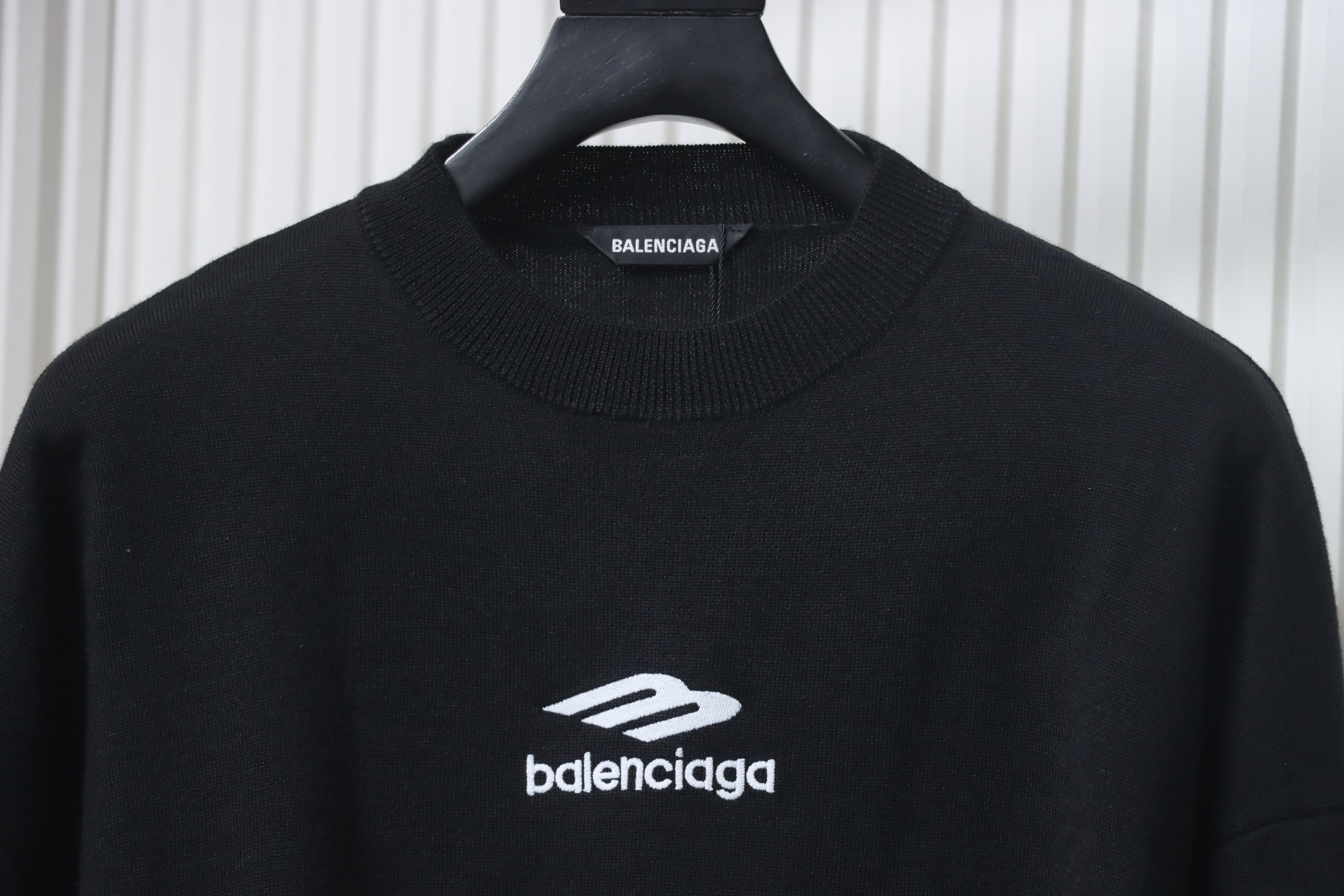 BALENCIAGA 24Fw 3B Embroidered Ski Crew Neck Sweater
