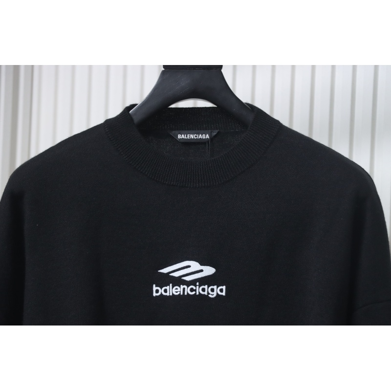 BALENCIAGA 24Fw 3B Embroidered Ski Crew Neck Sweater