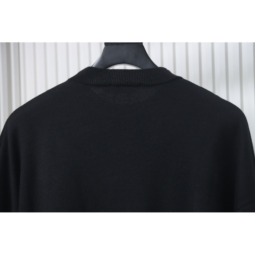 BALENCIAGA 24Fw 3B Embroidered Ski Crew Neck Sweater