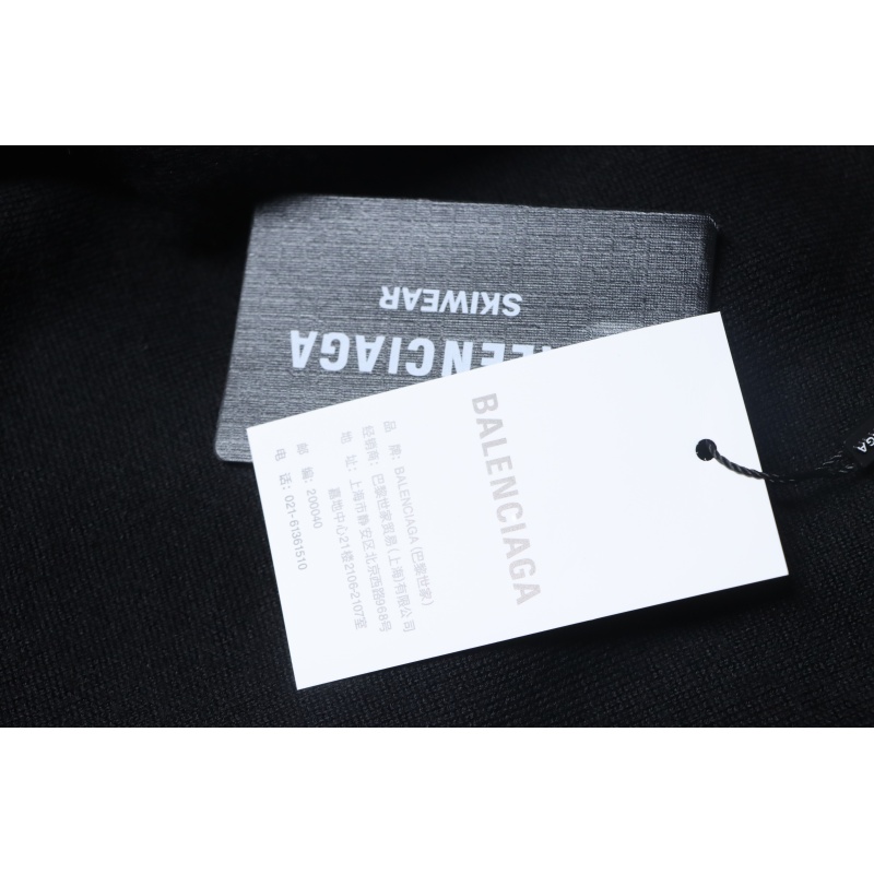 BALENCIAGA 24Fw 3B Embroidered Ski Crew Neck Sweater