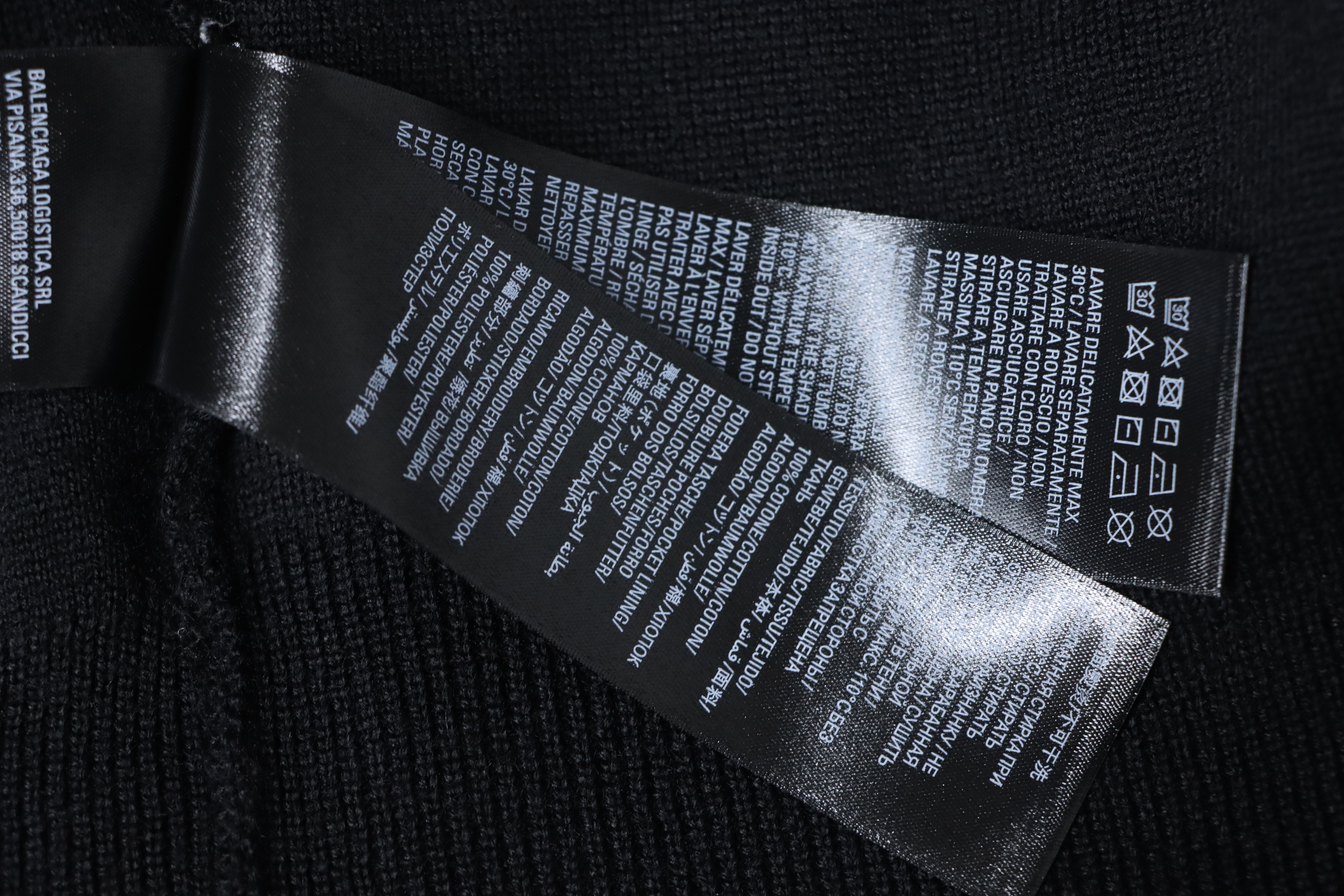 BALENCIAGA 24Fw 3B Embroidered Ski Crew Neck Sweater