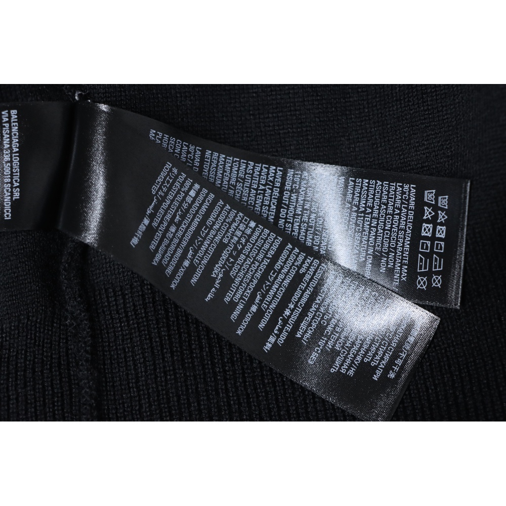 BALENCIAGA 24Fw 3B Embroidered Ski Crew Neck Sweater