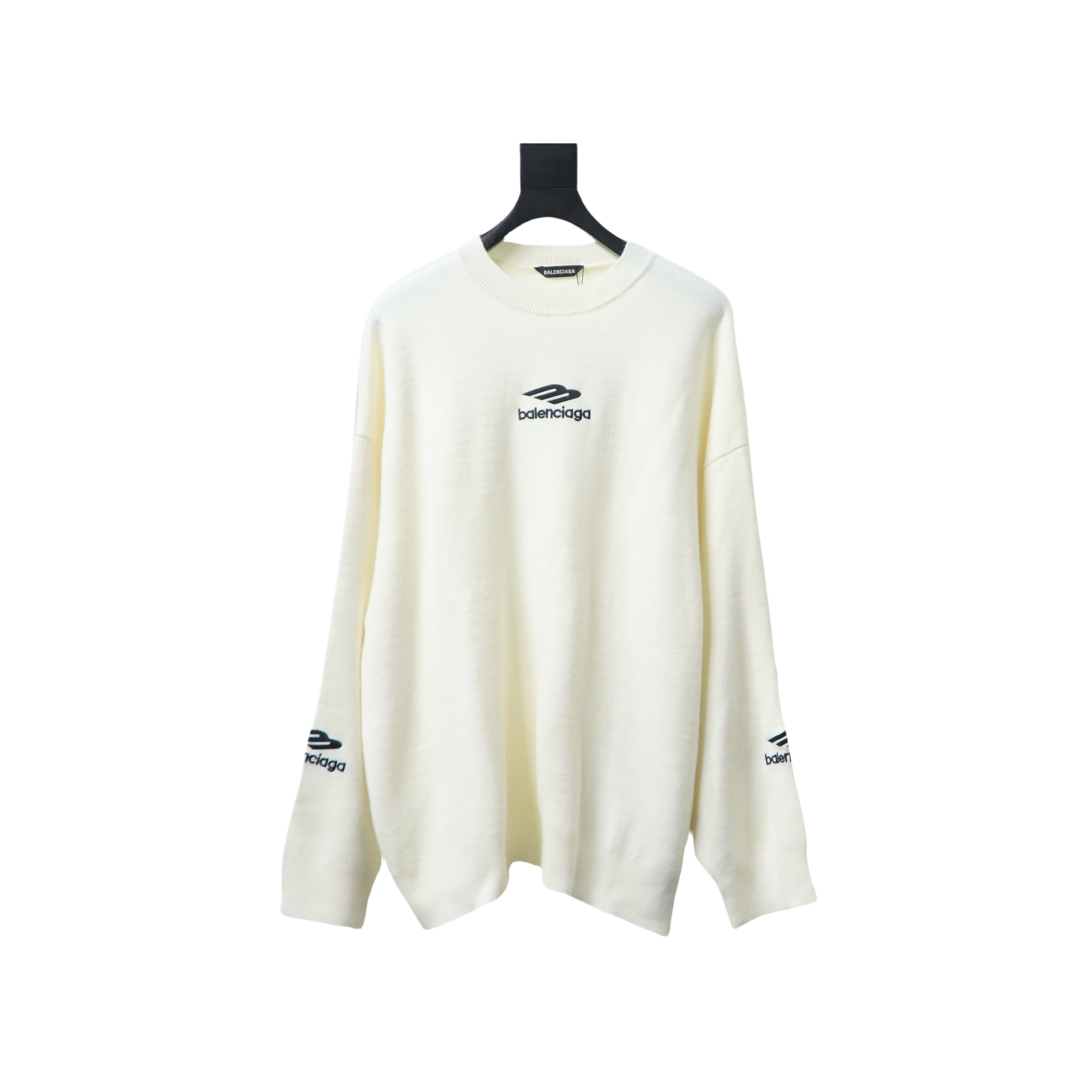 BALENCIAGA 24Fw 3B Embroidered Ski Crew Neck Sweater