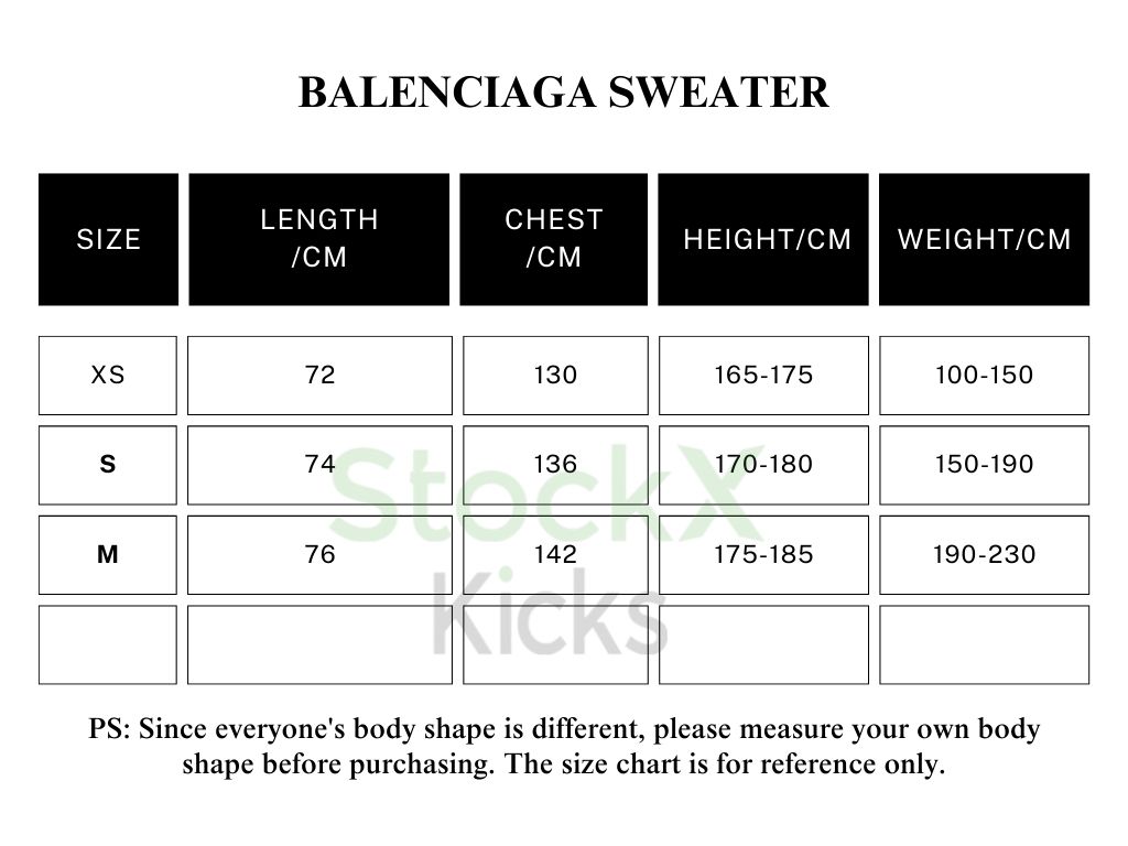 BALENCIAGA 24Fw 3B Embroidered Ski Crew Neck Sweater