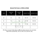 BALENCIAGA 24Fw 3B Embroidered Ski Crew Neck Sweater