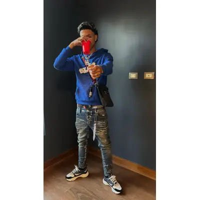 Sp5der Websuit Hoodie Blue GE 250322 02