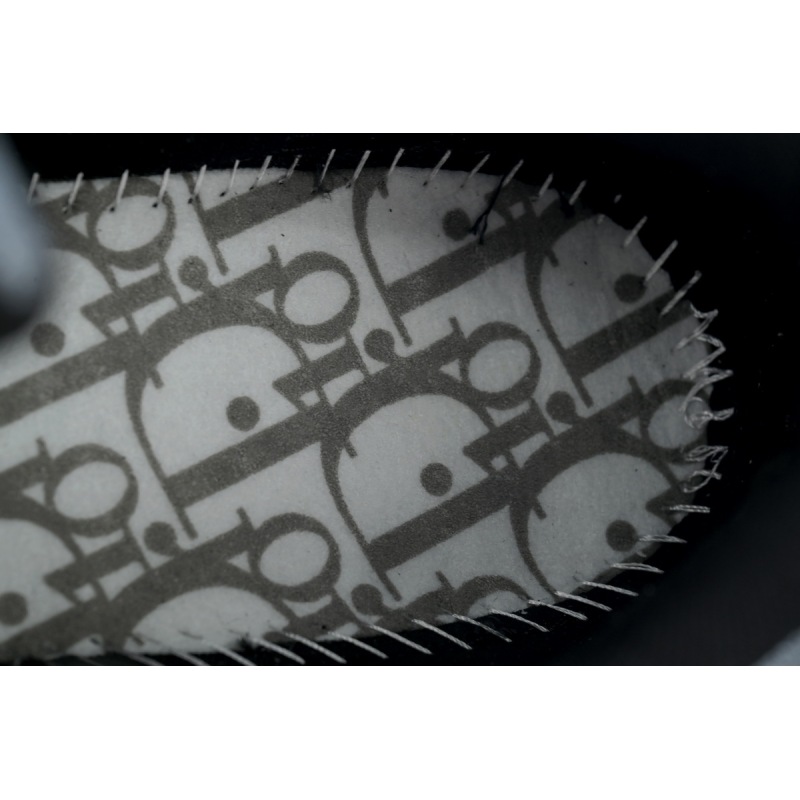 【TOP Version】Dior B30 Round Head Logo Sneakers Patent Leather Gray