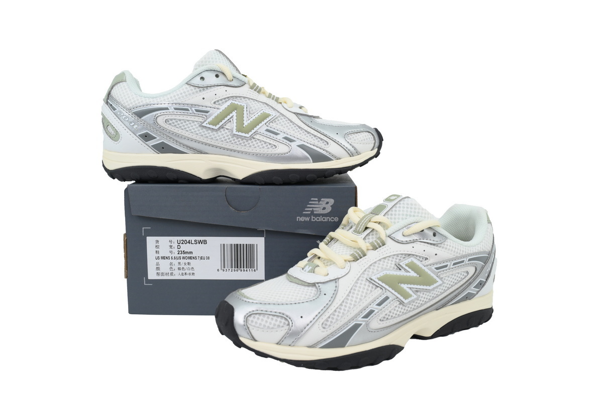 New Balance 204L 'Silver Metallic Sage Green' U204LSWB