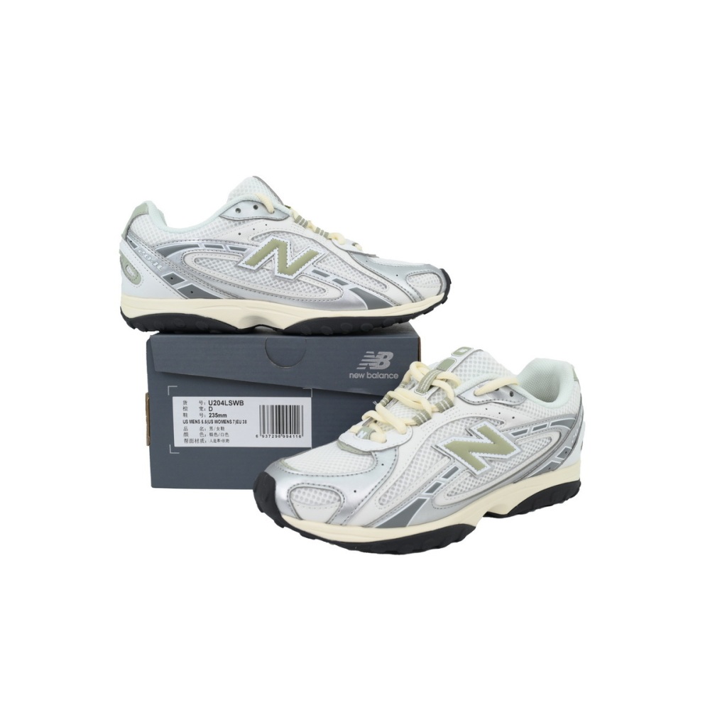 New Balance 204L 'Silver Metallic Sage Green' U204LSWB