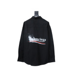 Balenciaga Fuzzy Cola Long-Sleeved Shirt