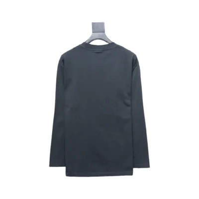 Balenciaga Fuzzy Cola Print Washed Ripped Long-Sleeved 01