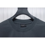 Balenciaga Fuzzy Cola Print Washed Ripped Long-Sleeved