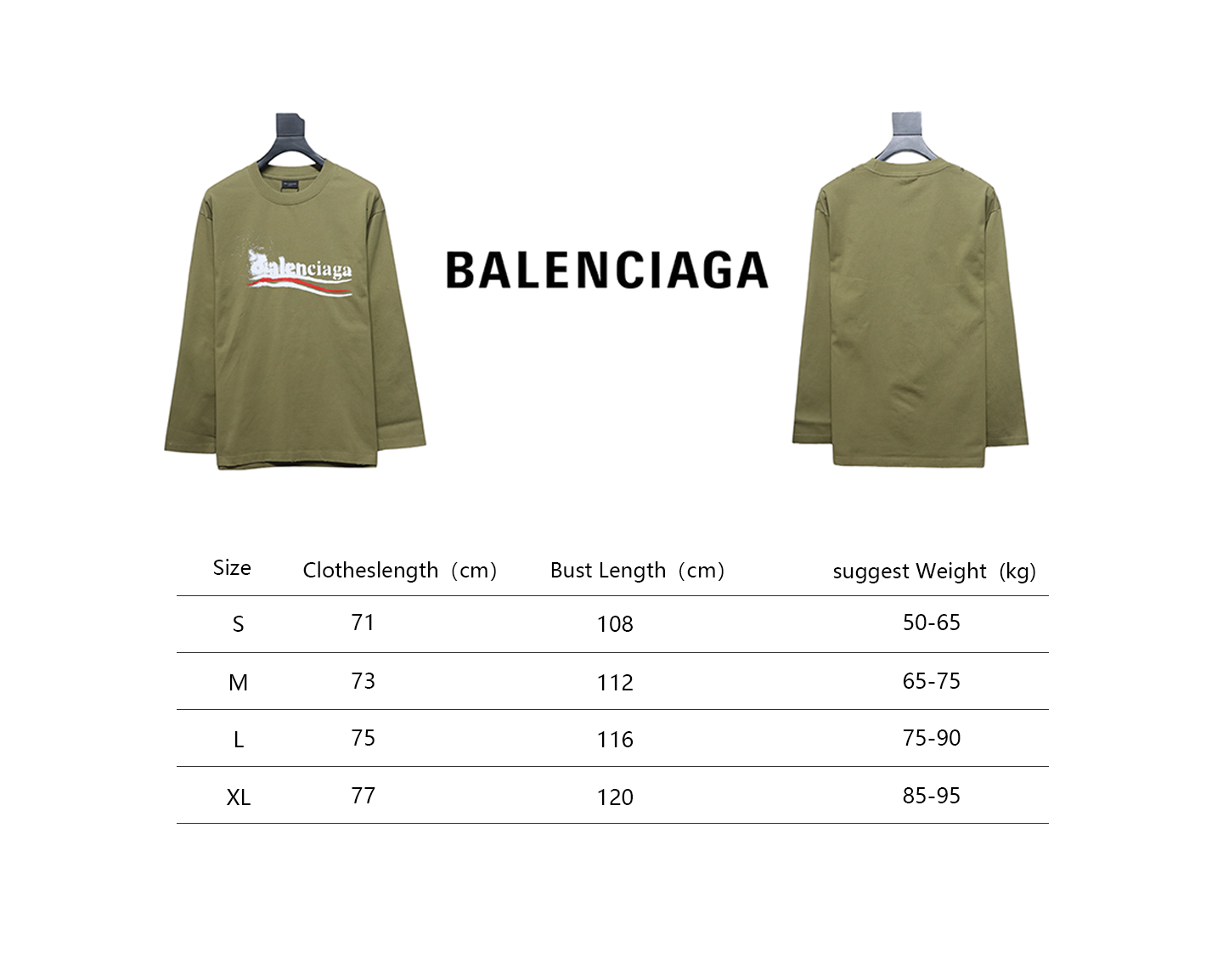 Balenciaga Fuzzy Cola Print Washed Ripped Long-Sleeved