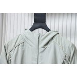 Balenciaga Hooded Zippered Jacket with Embroidered Lettering