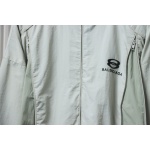 Balenciaga Hooded Zippered Jacket with Embroidered Lettering