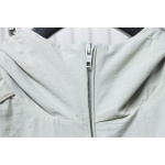 Balenciaga Hooded Zippered Jacket with Embroidered Lettering