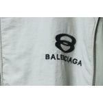 Balenciaga Hooded Zippered Jacket with Embroidered Lettering