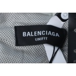 Balenciaga Hooded Zippered Jacket with Embroidered Lettering