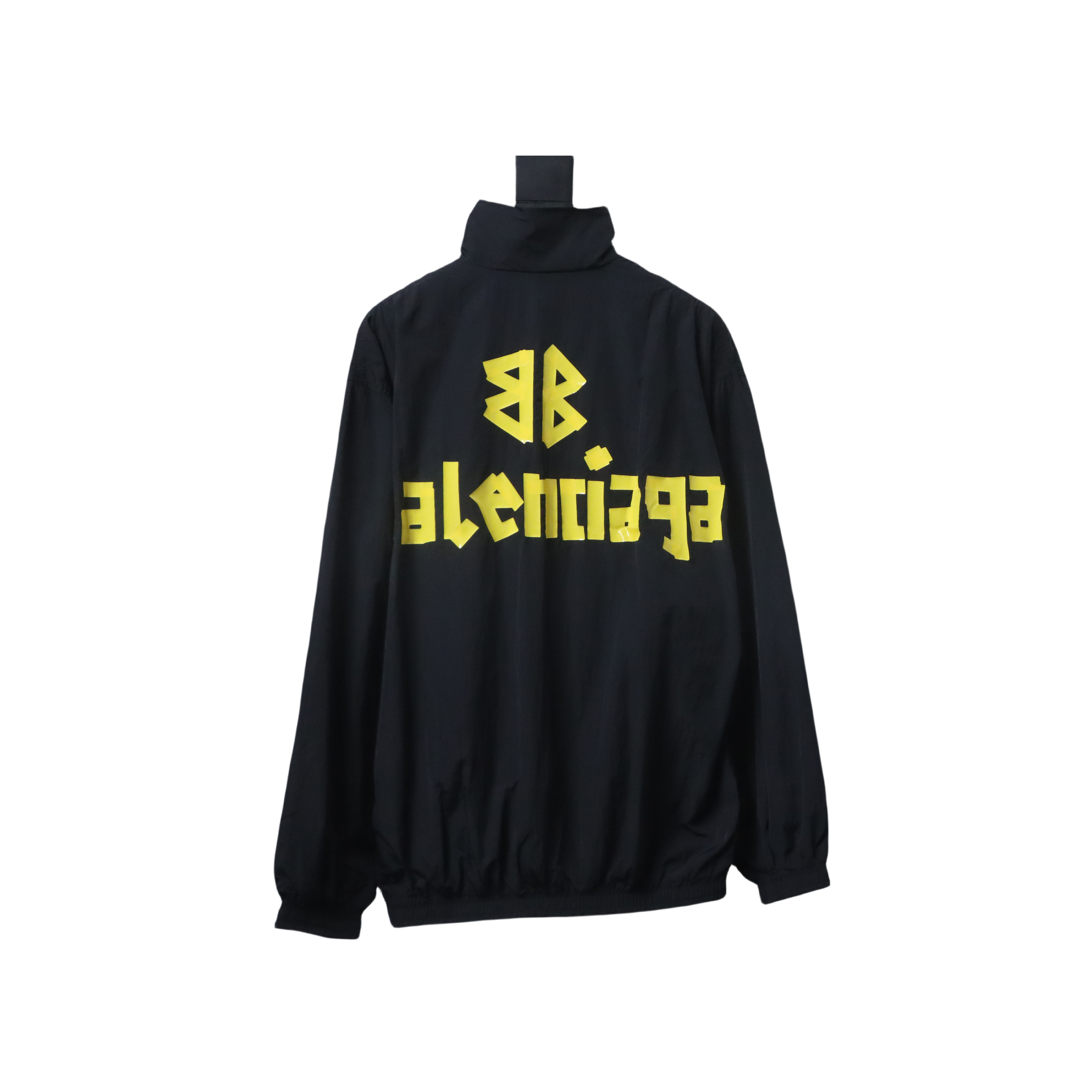 Balenciaga Yellow Tape Stand-Up Collar Jacket