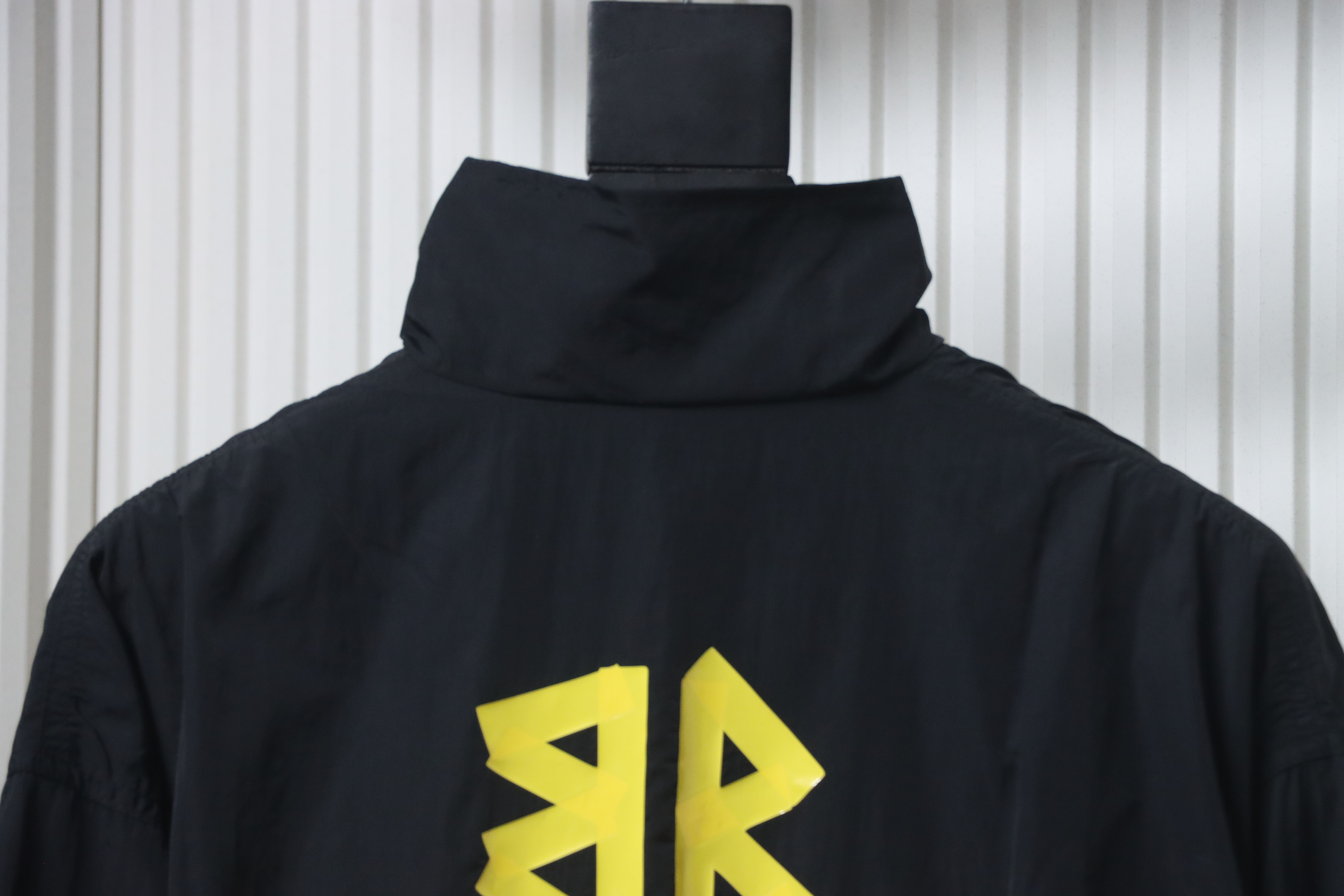 Balenciaga Yellow Tape Stand-Up Collar Jacket