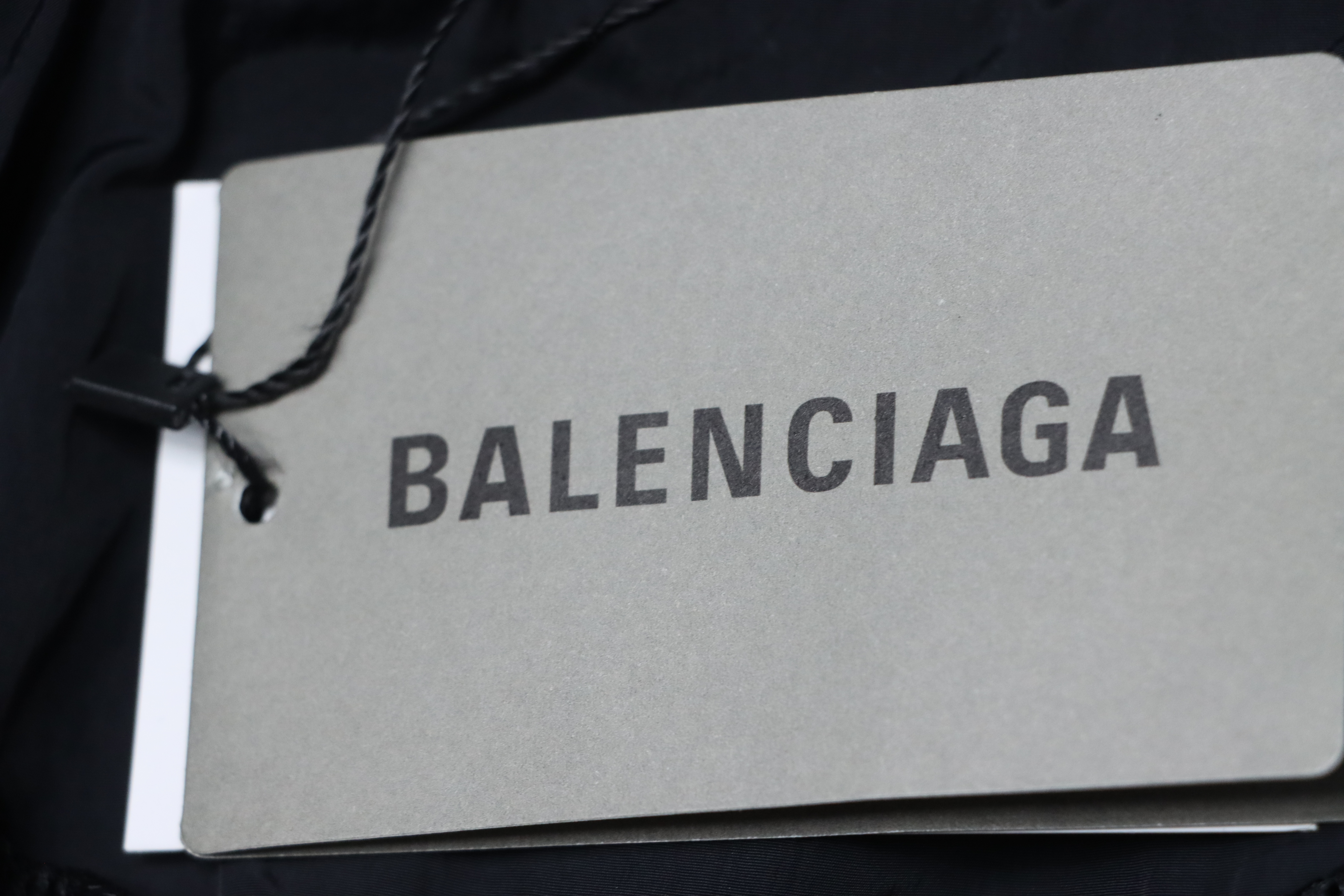 Balenciaga Yellow Tape Stand-Up Collar Jacket
