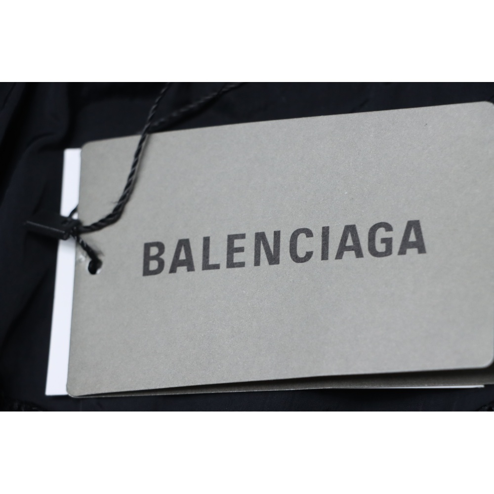 Balenciaga Yellow Tape Stand-Up Collar Jacket