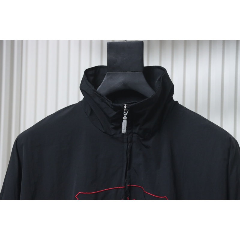 Balenciaga Zippered Jacket with Embroidered Lettering