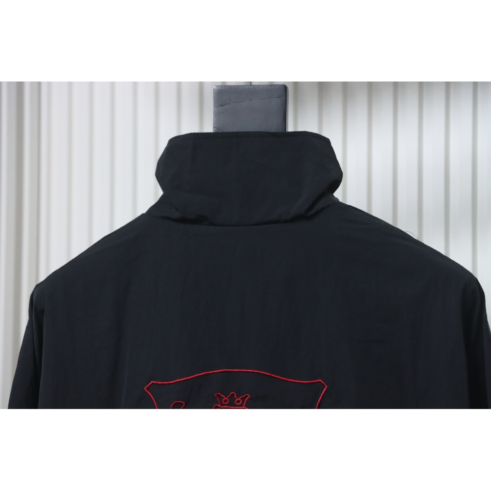 Balenciaga Zippered Jacket with Embroidered Lettering