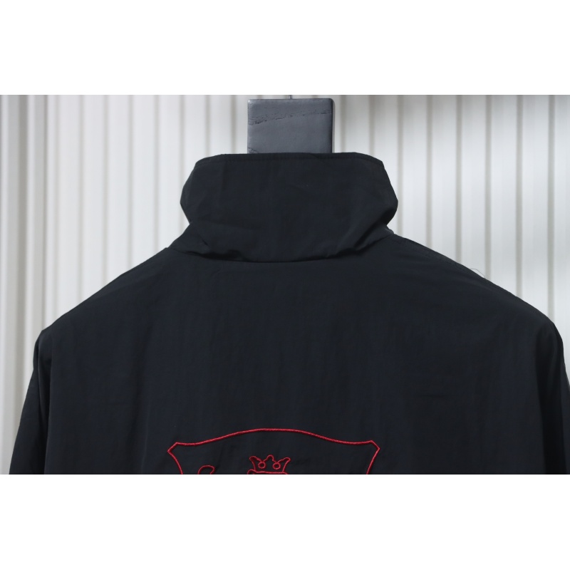 Balenciaga Zippered Jacket with Embroidered Lettering