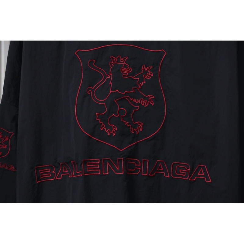 Balenciaga Zippered Jacket with Embroidered Lettering
