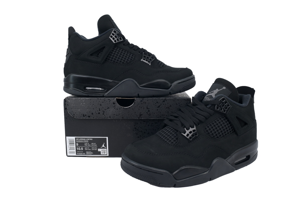 PK God Batch Air Jordan 4 Retro Black Cat (2025) FV5029-010