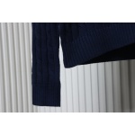 Ralph Lauren 25FW Small Label Knit Sweetheart Neck Sweater Blue