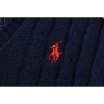 Ralph Lauren 25FW Small Label Knit Sweetheart Neck Sweater Blue