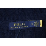 Ralph Lauren 25FW Small Label Knit Sweetheart Neck Sweater Blue