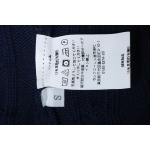 Ralph Lauren 25FW Small Label Knit Sweetheart Neck Sweater Blue