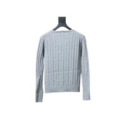 Ralph Lauren 25FW Small Label Knit Sweetheart Neck Sweater Grey 02