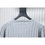 Ralph Lauren 25FW Small Label Knit Sweetheart Neck Sweater Grey