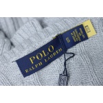 Ralph Lauren 25FW Small Label Knit Sweetheart Neck Sweater Grey