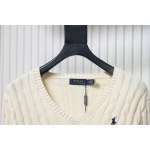 Ralph Lauren 25FW Small Label Knit Sweetheart Neck Sweater White