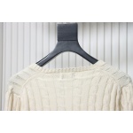 Ralph Lauren 25FW Small Label Knit Sweetheart Neck Sweater White
