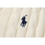 Ralph Lauren 25FW Small Label Knit Sweetheart Neck Sweater White